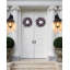 Couronne de lavande mauve artificielle 20 pouces, couronne de fleurs sauvages pour porte d'entrée, décor printanier