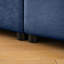 Canapé modulaire moderne 6 pièces avec rangement, tissu chenille bleu doux pour salon contemporain, modulaire-368679540