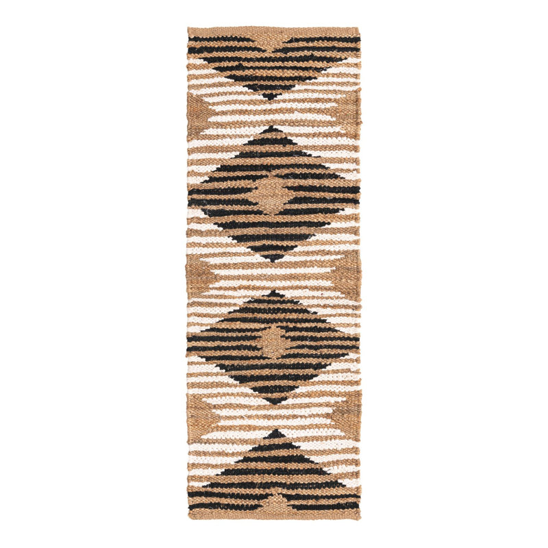 Bonnie-Mae Cotton Geometric Indoor Rug, Runner 2' x 6'1"
