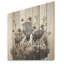 Minimalisme, grenouille et harmonie familiale, art mural sur bois de pin naturel-2079817930