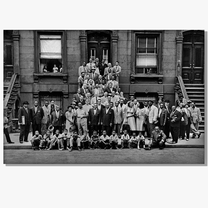 «A Great Day in Harlem», affiche de jazz de 1958, 16 x 24 pouces