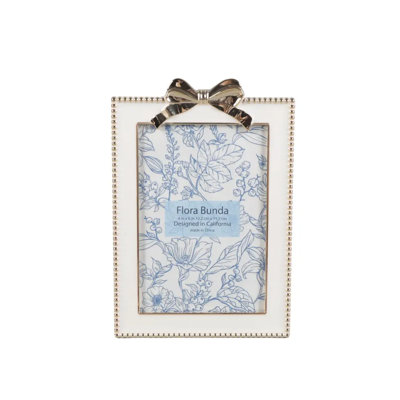 4X6 White Zinc Alloy Frame