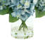 Hydrangea Arrangement In A Clear Glass Vase