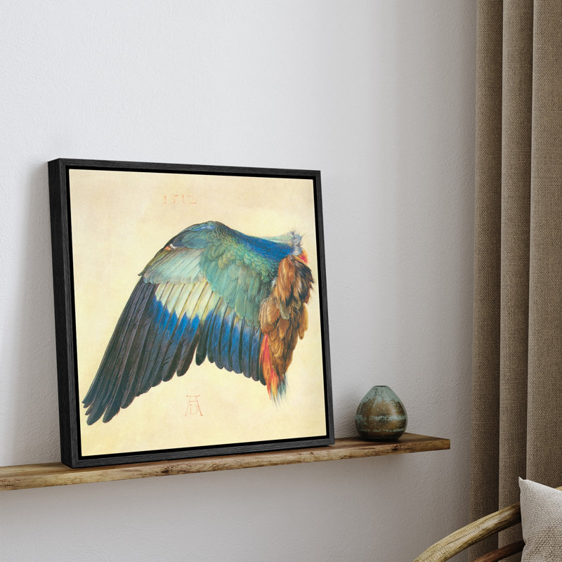 «Wing Realism Artwork», photos de la Renaissance, études sur toile, impression sur toile encadrée, Cadre flottant noir