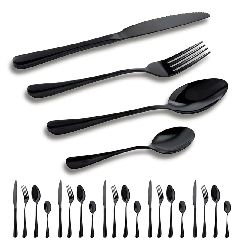 Brayden Studio Asdulah 24 Piece Stainless Steel Cutlery Set , Service for 6
