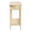 Console bali & pari Liba - Table d'appoint à 3 tiroirs avec détails festonnés et rangement ouvert pour le couloir, le vestibule ou le salon