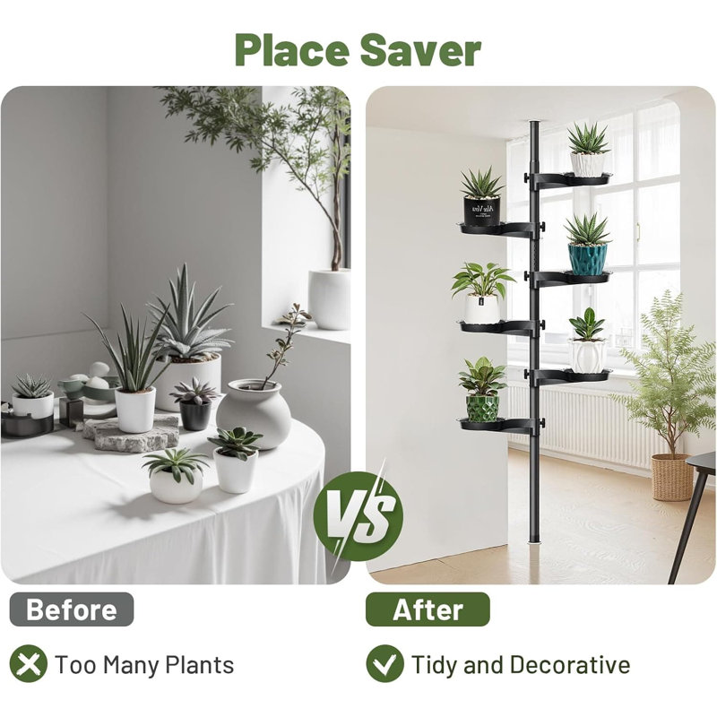 indoor wicker plant stands Braided Wicker Pedestal | Handwoven Wicker Plant Stand main image 0