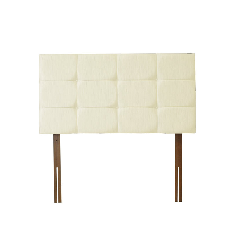 Gagnon Upholstered Headboard, Cream, Kingsize (5')