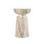 Grover Outdoor Faux Stone Chalice Side Table - Brown-1886326088