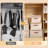2 Pack Storage Bins With Lids, Collapsible Closet Organizer Container, Fabric Organizer Box With Handles, Decorative Storage Boxes With Lids For Organizing Clothes, Blanket, White, Extra Large-206376703