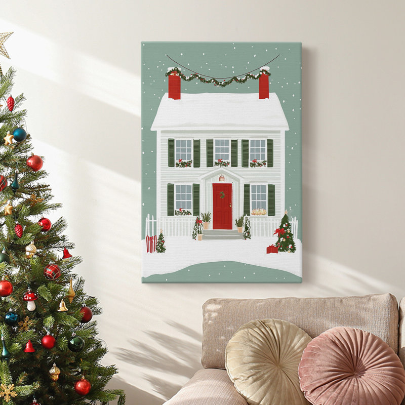 Art des Fêtes de Noël - Toile tendue avec châssis XXXV, H 27 po x l 18 po