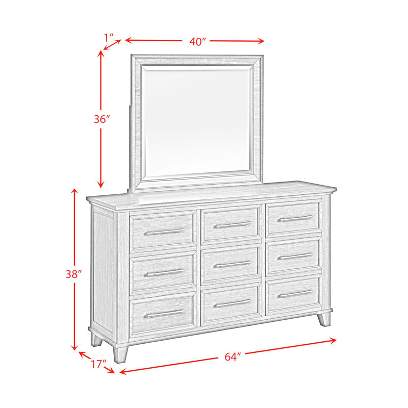 Daulton Storage 5PC Bedroom Set, Ivory, Queen