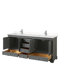 Deborah 80'' Double Bathroom Vanity with Marble Top-97812485-97812490-97812537