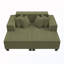 Canapé modulaire rembourré avec 4 coussins-479946198