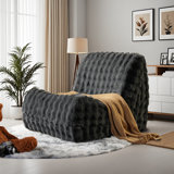 Plush Bean Bag Chair For Adults, Oversized Fluffy And Comfy Lounger Lazy Floor Chair For Fireside, Beanbag Corner Sofa For Living Room, Bedroom, Apartment, Gaming Venue, Or Dorm