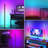 Smart Modern Ambient Color Changing Standing Lamp With Remote Controls