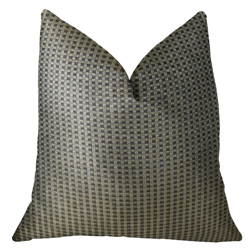 Coussin de luxe fabriqué à la main Bellevue, 18 po x 18 po, Coussin décoratif