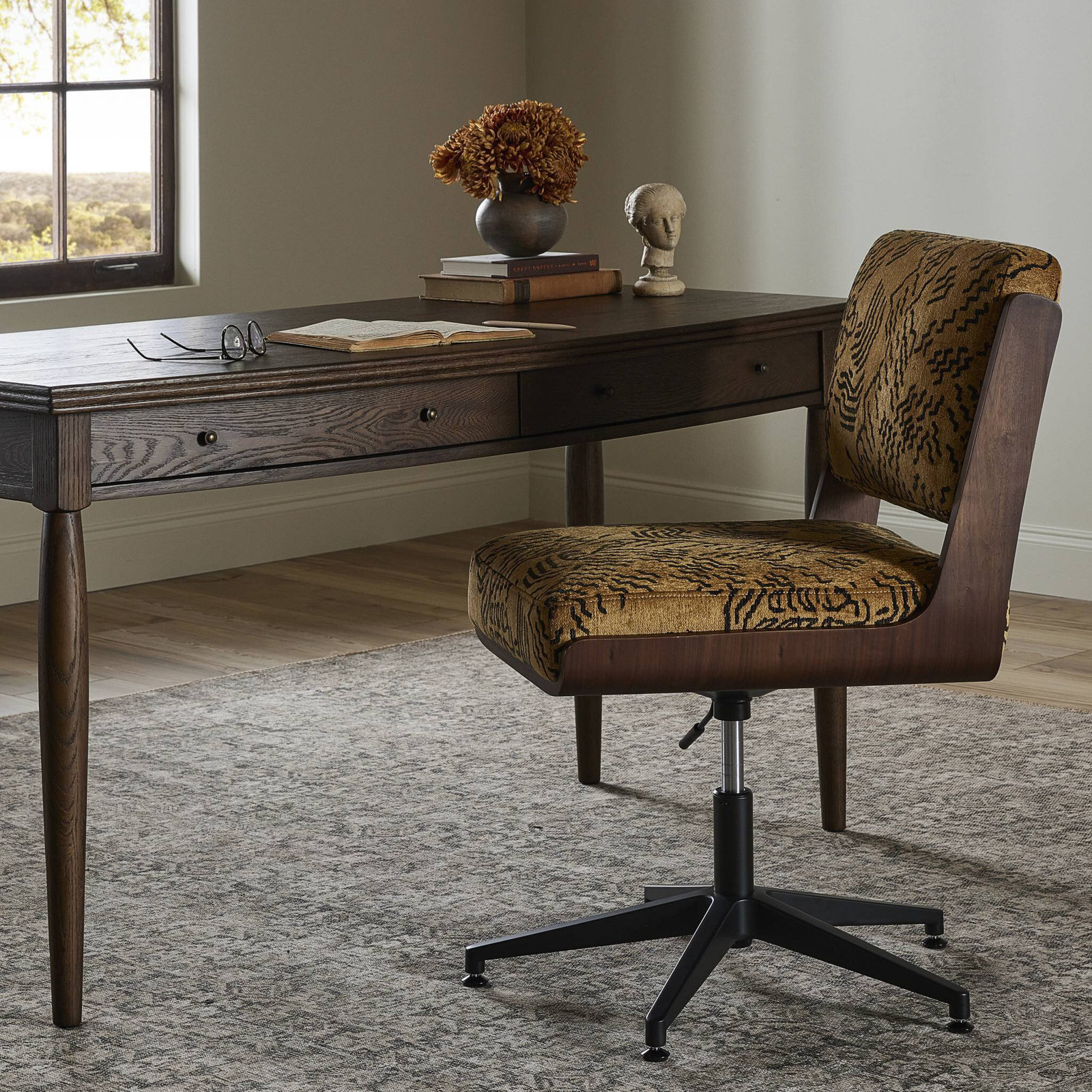 Vedarth Genuine Leather Task Chair