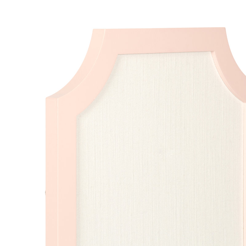 Tableau d'affichage en tissu festonné Holbrook, Rose