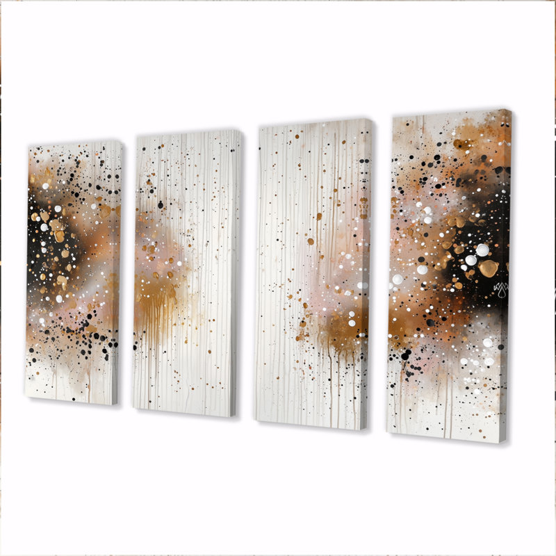 Olijah - décoration murale abstraite - art mural moderne, 4, H 32 po x l 64 po