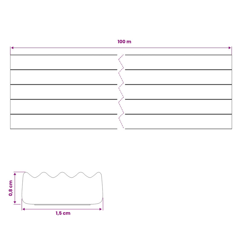vidaXL Self-Adhesive Window Seal EPDM Foam Easy To Cut Grid-Pattern Strip Door, 0.8 cm H x 10000 cm W x 1.5 cm D