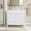 Meuble-lavabo de salle de bain de 91 cm (36 po) sans comptoir, meuble de rangement moderne en bois massif avec 2 tiroirs et un tiroir basculant (lavabo et comptoir non inclus)-1878407116-1878407117