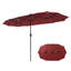 Parasol de marché rectangulaire avec 16 lumières changeantes Jacobo 156 po x 78 po-1495088907