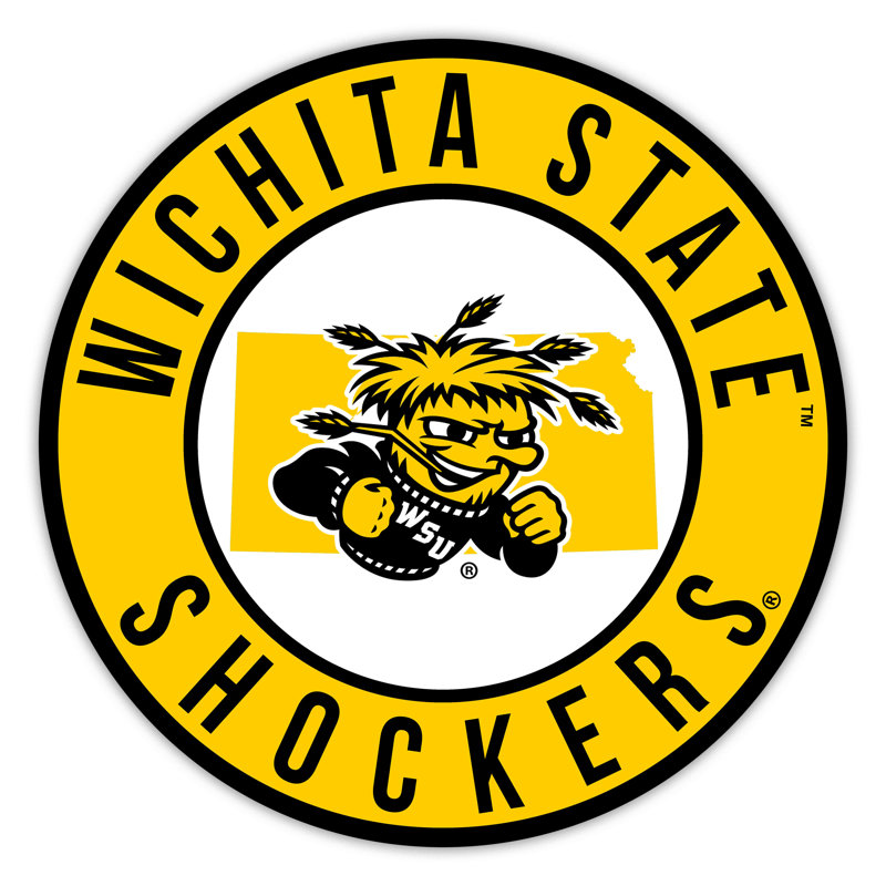 Wichita State Bright Line - 16 po avec cercle