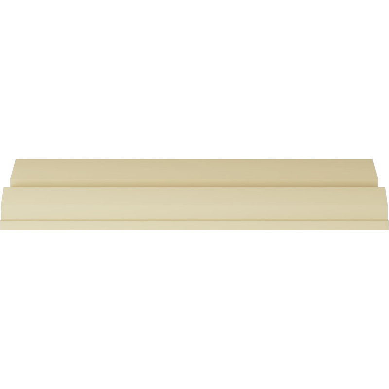 Primed White Polyurethane Geometric Crown Moulding Sample