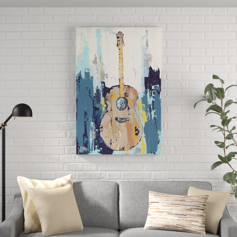 Bluebird Cafe I - impression sur toile tendue, H 45 po x l 30 po x P 1,5 po