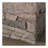 32'' stone square mgo fire pit w/ grey top- 40,000 btu