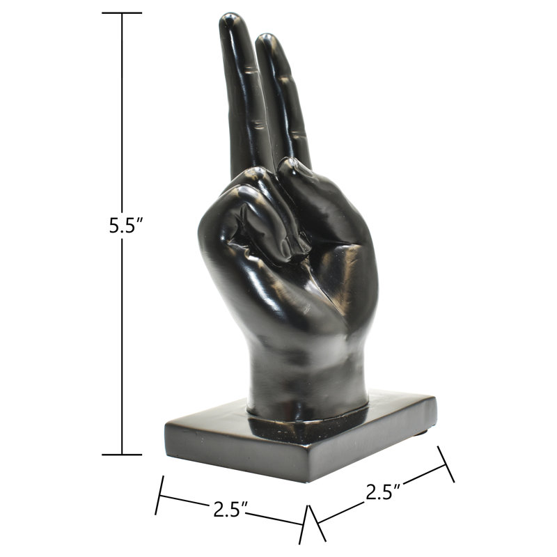 Sculpture Adam & Friends Home Decor | 1 pièce, Noir