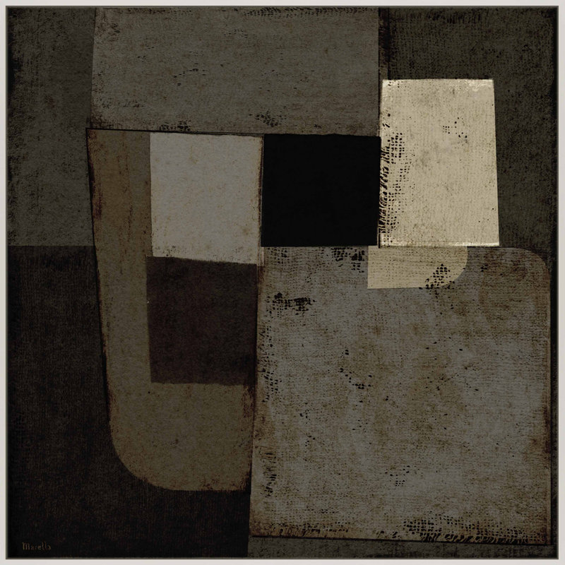 Night Shift 1 by Marco Marella for Studio M - Framed Wall Art, 36" H x 36" W, Paper, Maple