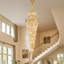 Long luminaire suspendu en spirale DEL-908652722-908652749-908652751