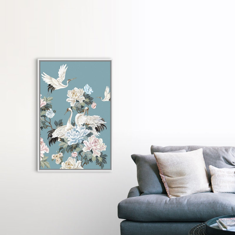 «Celestial Garden II» par Eva Watts - reproduction d'art, Toile blanche encadrée, H 50 po x l 34 po x P 1,75 po