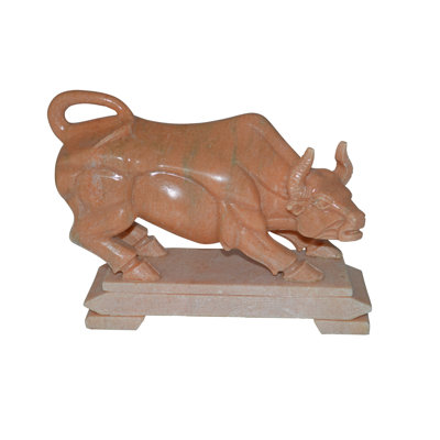 Statue Parklawn Wall Street en marbre - Taille: L 9 po x l 4 po x H 8 po.