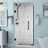 Belmore 63 x 72 Hinged Frameless Shower Door-38032978-38032979