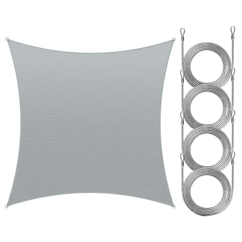 Voile d'ombrage rectangulaire Royal Shade, Bordure de jardin x 10 pi,, Gris