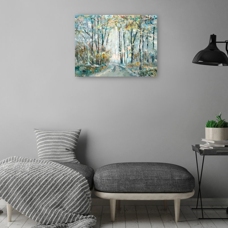 Reproduction d'art sur toile Kaleidoscope Trees VI par Studio Arts, H 18 po x l 24 po, Toile tendue, Sans cadre