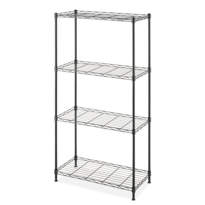 Supreme 4-Tier Shelving - 100 lb. per Shelf - Black