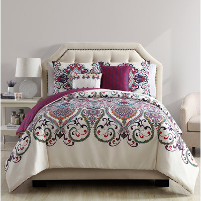Badminton Modern & Contemporary Polyester Standard Floral Comforter