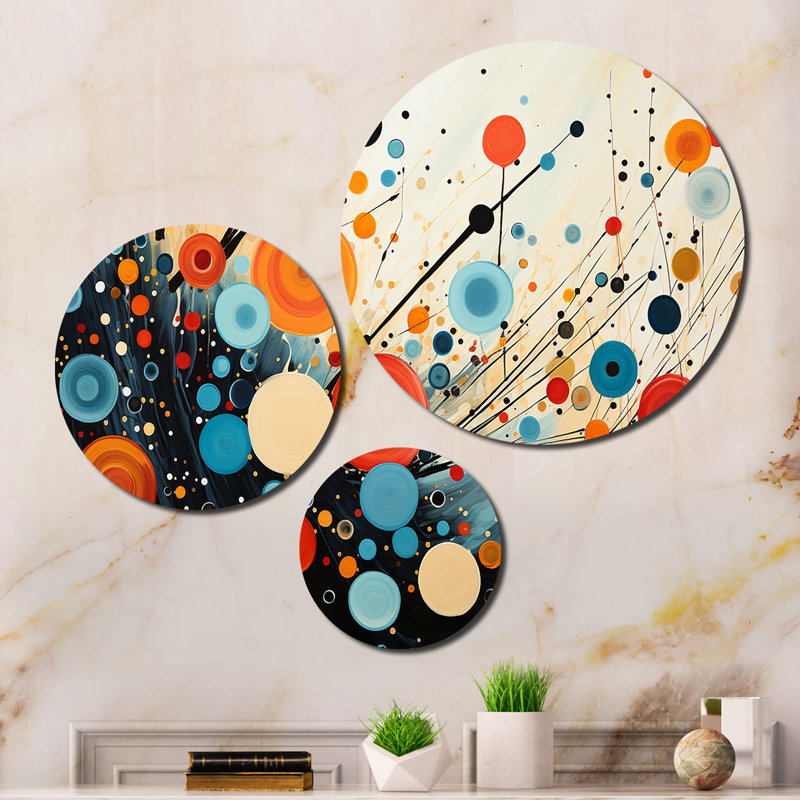 Abstract Wall Decor on Metal