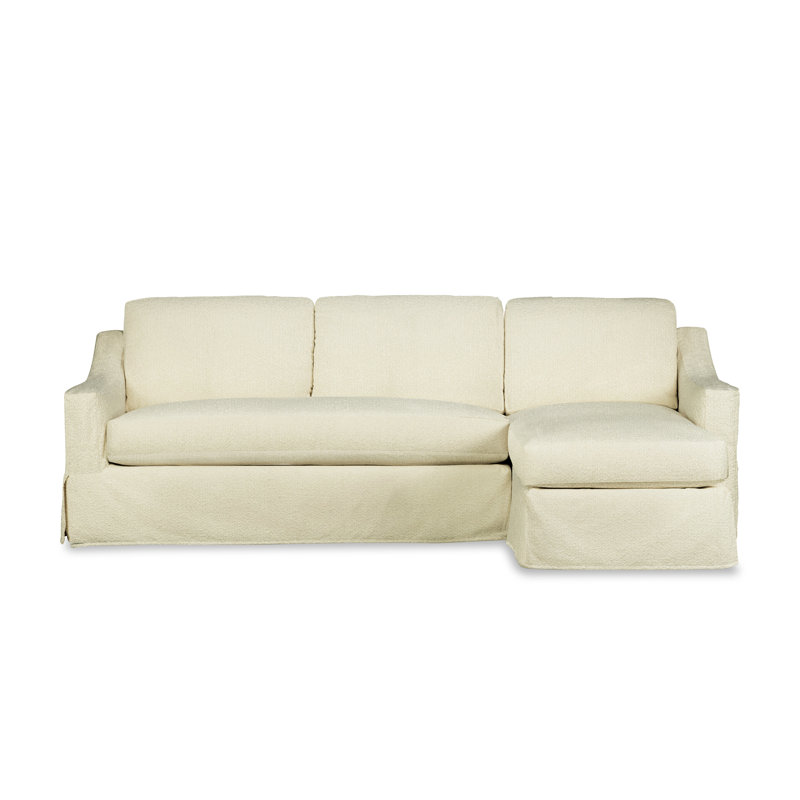 Cranbrook Upholstered L-Shaped Sectional, Right Hand Facing, Davis Pearl Performance Bouclé