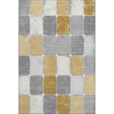Premium Machine Washable Tiana Geometric Rug