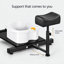 Fauteuil de pédicure avec bain de pieds massant, fauteuil de spa pivotant à 360° - Noir/Or-132703659