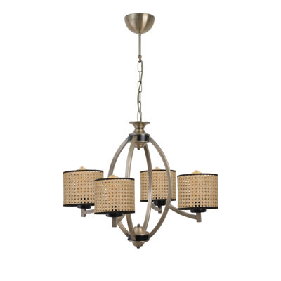 Kikuko 4 - Light Shaded Chandelier