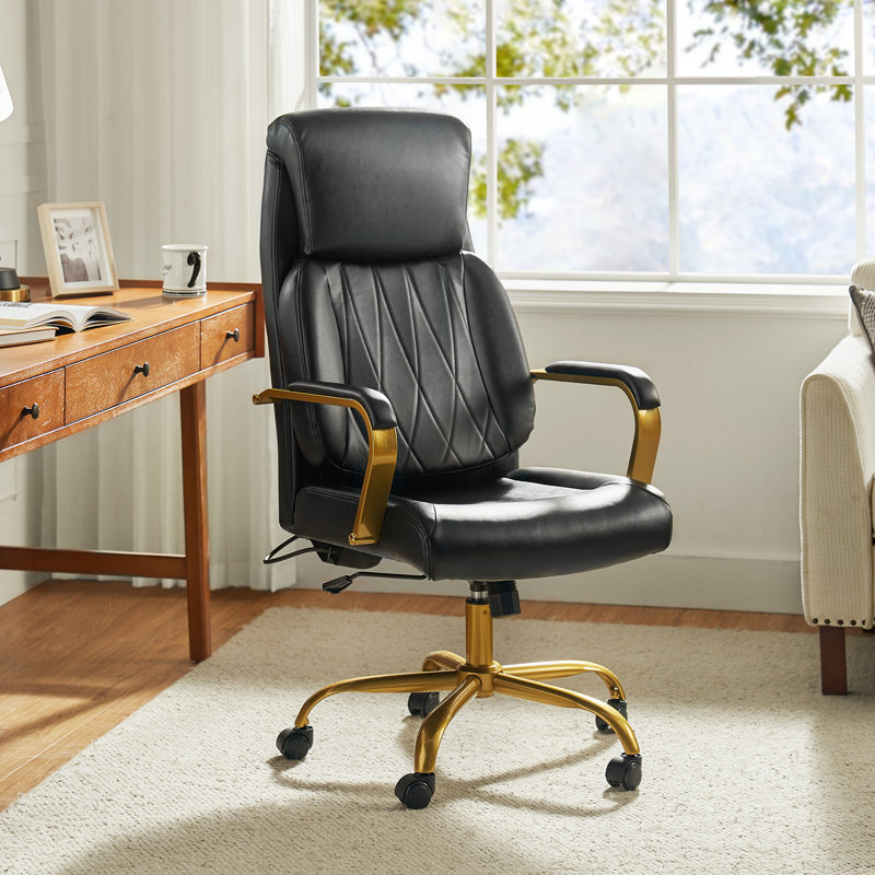 Fauteuil de direction ergonomique et inclinable Sofiane, Noir