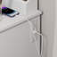 Élégant meuble-lavabo avec lumières et miroir - plusieurs rangements, blanc élégant, 3 couleurs spacieuses, 2 grands tiroirs
