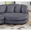 Ensemble de canapé modulaire contemporain 2 pièces en tissu velours côtelé gris foncé LAF RAF-2135771222