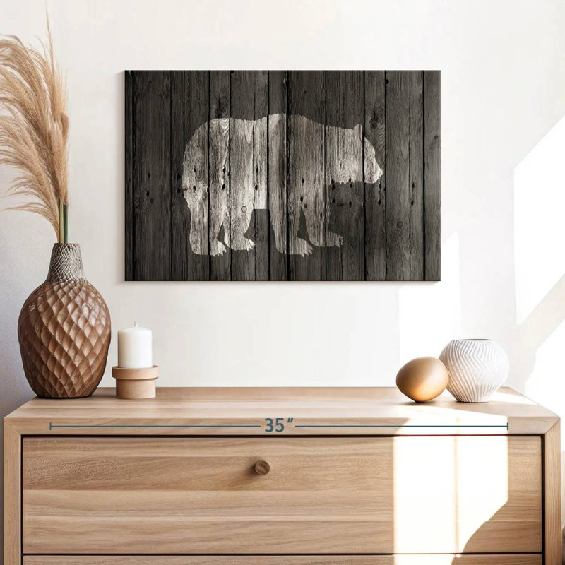 Bear Lodge, 16" H x 24" W